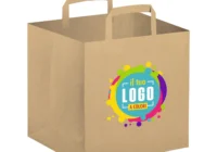 Shopper Take Away in Carta Avana Personalizzata