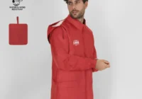 Impermeabile Unisex con Cappuccio e Collo Removibile Personalizzato